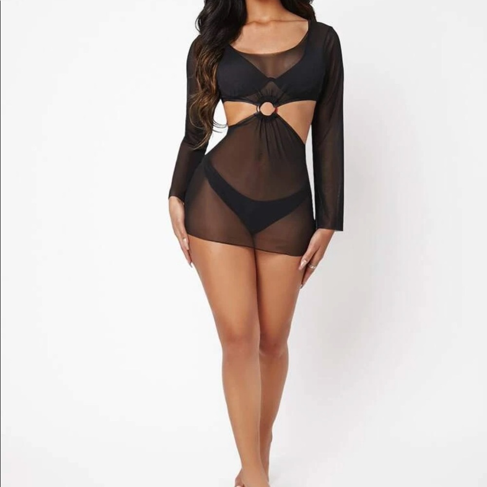 SHEIN SXY Ring Linked Cover Up